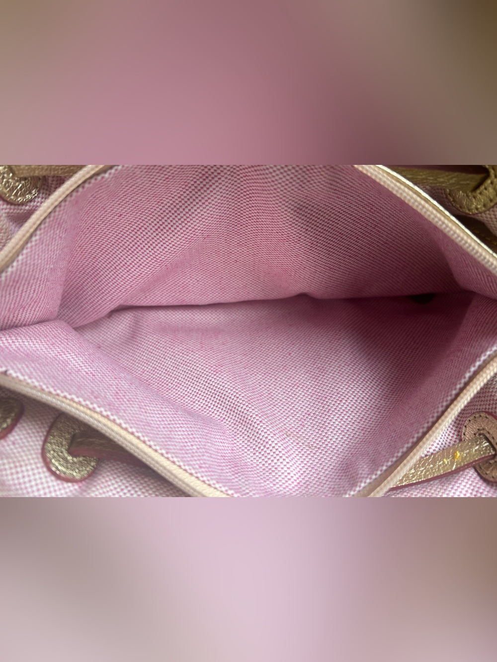 Vintage Dooney & Bourke Denim & Metallic Trim “Chiara" Tote Bag - Picture 13 of 14